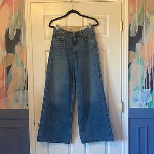 rag & bone Flare Wide-Leg Denim Cotton Jeans Sz 28